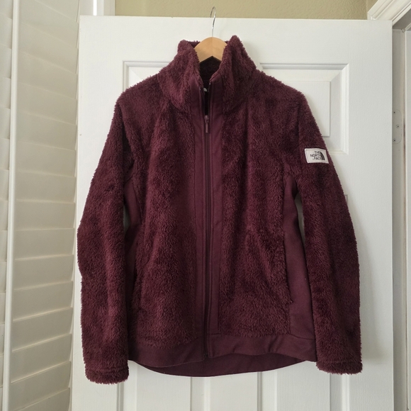 The North Face Jackets & Blazers - The North Face Furry Fleece Full Zip Jacket M Burgundy Red